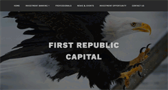 Desktop Screenshot of firstrepubliccapital.com