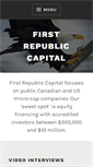 Mobile Screenshot of firstrepubliccapital.com